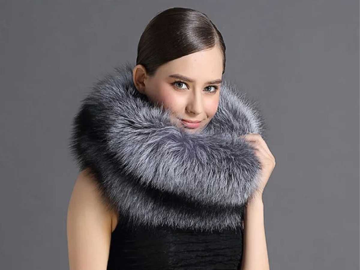 Меховые шарфы-коконы — хит зимнего сезона 2026-2027