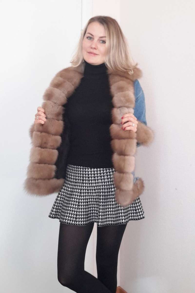 Куртка с меховой отделкой