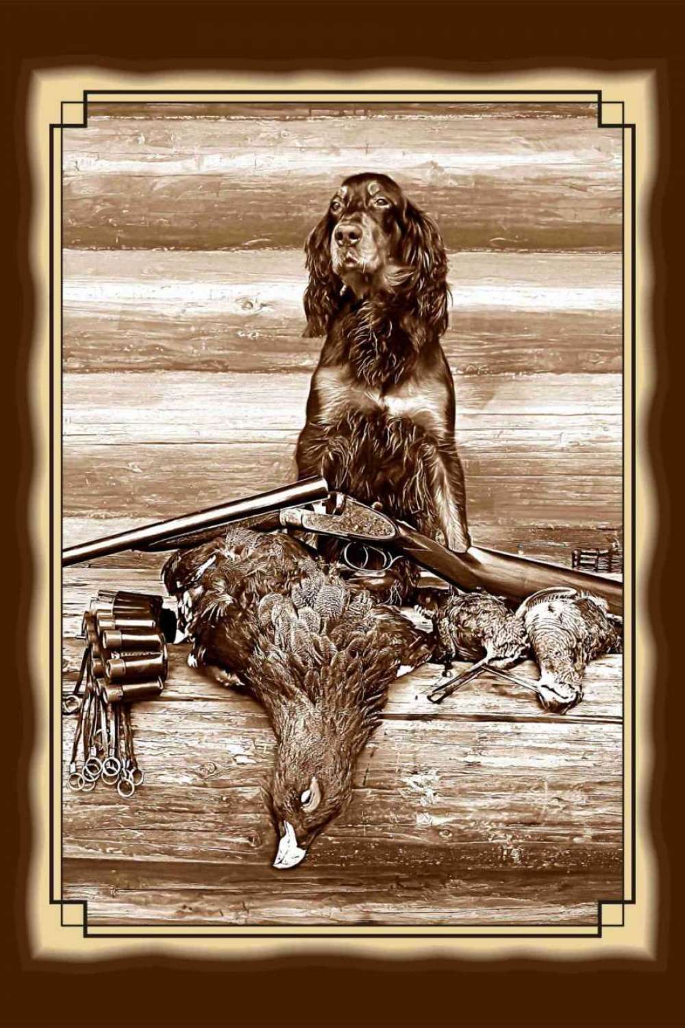 №20 Плакетка Охотничья собака