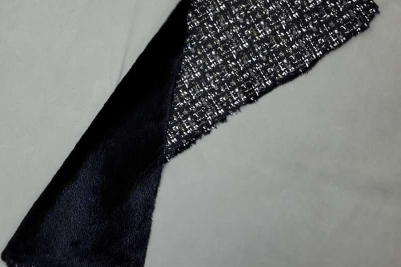 Норка черная с покрытием тип Chanell